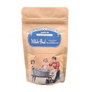 Milchbad in der Tüte mit dem Duft nach Pfirsich