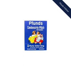 Magnet mit dem historischen Werbe-Motiv 'Pfunds Condensirte Milch'