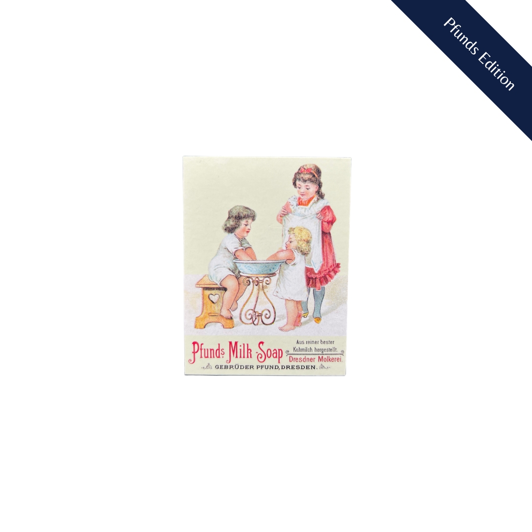 Magnet mit dem historischen Werbe-Motiv 'Pfunds Milk Soap'