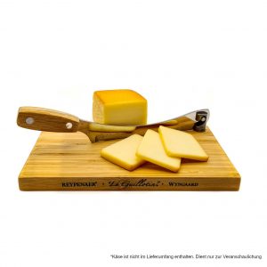 Käse-Guillotine mit Pfunds Räucherkäse