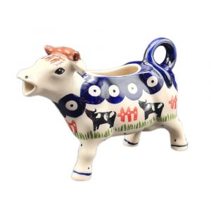 Bunzlauer Milchkännchen Kuh im Pfunds Dekor