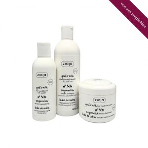komplettes Haarpflegeset mit Ziegenmilch