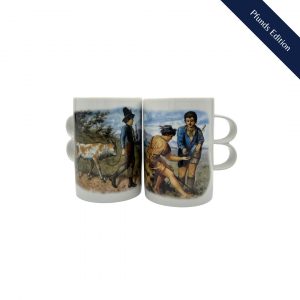 Doppelhenkeltassen mit dem Motiv 'Hirten'